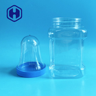 Grado alimenticio 1000 ml Preforma PET transparente con frasco de agarre de boca ancha