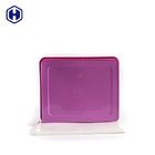 Torta plástica púrpura de la luna de la caja 450g de los PP IML que empaqueta la etiqueta modificada para requisitos particulares