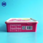Caja plástica L25.7 * W21.3 de los PP IML * embalaje seco de la fruta de la torta de H6.9 480g