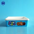 El relleno en caliente modifica SGS redondo FDA QS del envase de plástico para requisitos particulares de las galletas de la caja de IML