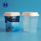 Envases de plástico de la lechería 22OZ IML del helado de la etiqueta del molde