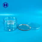 Latas plásticas del plástico transparente de las galletas libres de Bpa con las tapas del tornillo