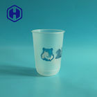 Taza plástica de impresión de encargo del té de la burbuja de la leche de la forma de IML PP U para Juice Cold Coffee
