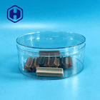 Caja redonda 620ml del empaquetado de plástico transparente de las galletas de la galleta