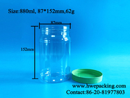 ANIMAL DOMÉSTICO libre Mason Jars Medicine Storage plástico de 30oz 880ml Bpa