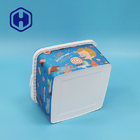 queso plástico 3.2L y caja de empaquetado de la galleta de la Navidad con la etiqueta de encargo de las manijas
