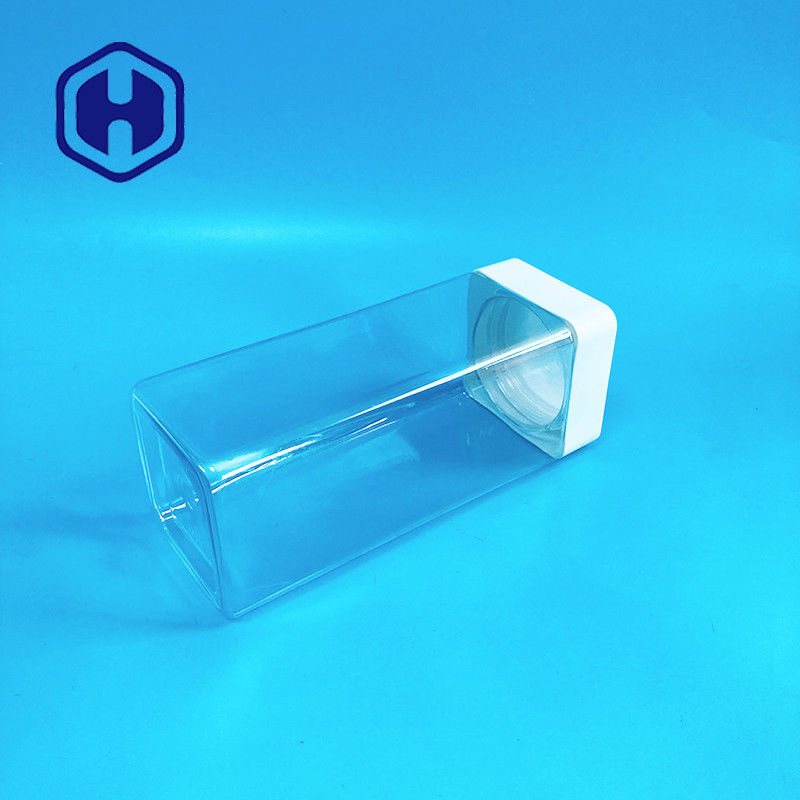 los tarros plásticos del cuadrado 1140ml atornillan la categoría alimenticia superior de las barras de los dulces con la prueba del escape del trazador de líneas