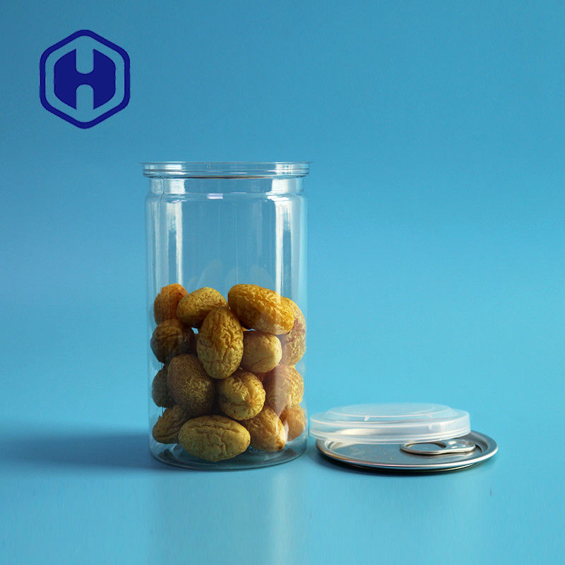 360 ml 12 oz frutas secas especias hermética a prueba de fugas latas de plástico con tapa fácil de abrir