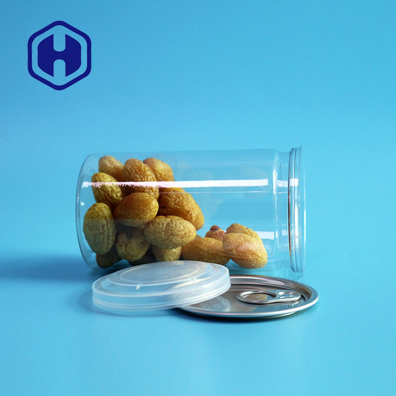 360 ml 12 oz frutas secas especias hermética a prueba de fugas latas de plástico con tapa fácil de abrir