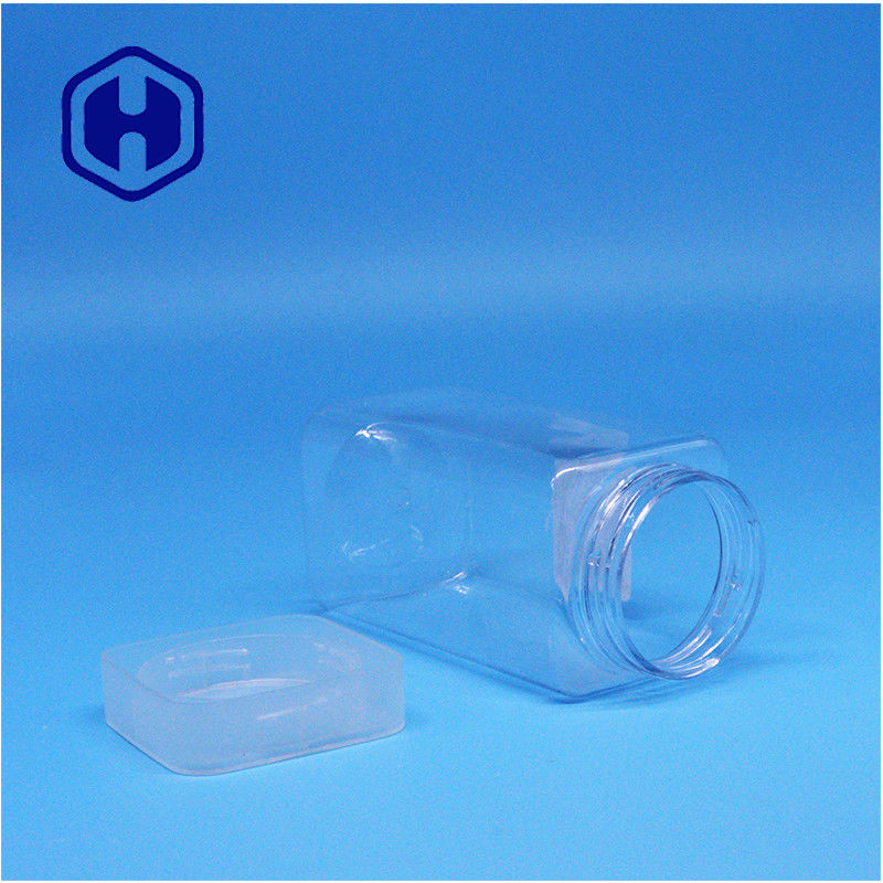 Jarrones de plástico de PET de hoja de cacahuete de mantequilla de cacahuete de gelatina de té de hoja de cacahuete con tapa de tornillo plano