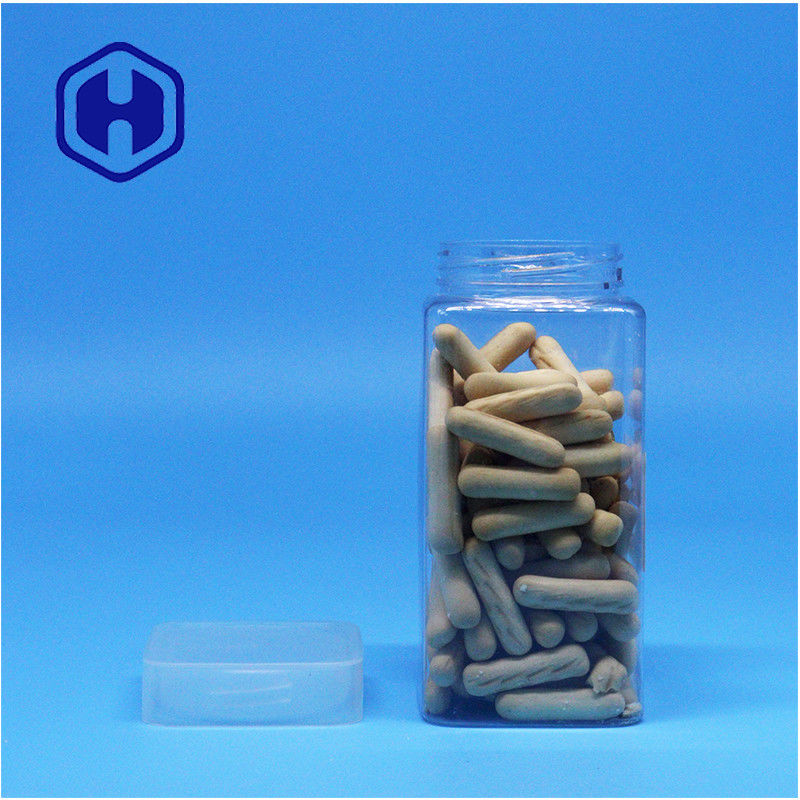 Jarrones de plástico de PET de hoja de cacahuete de mantequilla de cacahuete de gelatina de té de hoja de cacahuete con tapa de tornillo plano