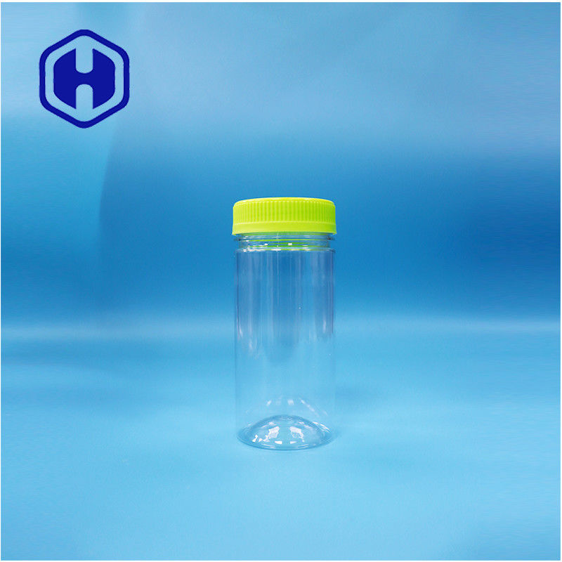 Comida seca redonda transparente de plástico de regalo dulces de azúcar nueces PET Jarrón de tornillo tapa superior