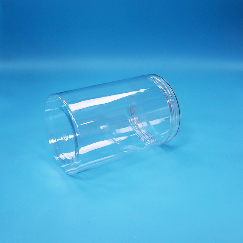 35.5 oz Grado alimenticio Alimentos dulces Nueces cilindro claro redondo PET Jar de plástico clara tapa de tornillo