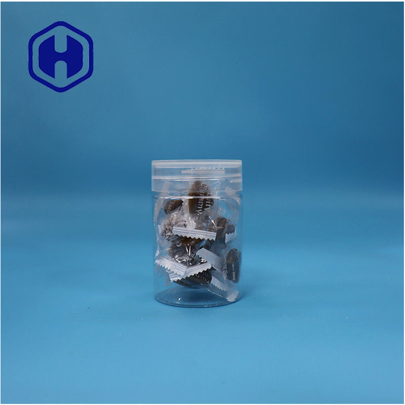 Con forma redonda, de plástico PET transparente, dulces, nueces, pimienta, frasco de pimienta, tapa de tornillo plana