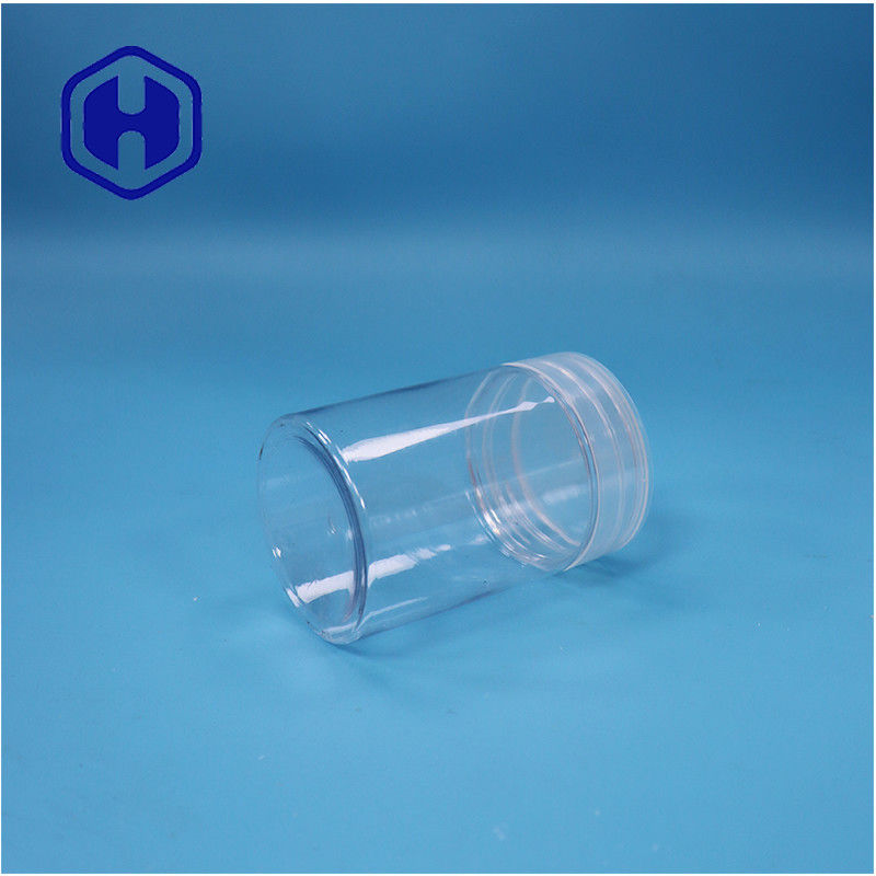 Con forma redonda, de plástico PET transparente, dulces, nueces, pimienta, frasco de pimienta, tapa de tornillo plana