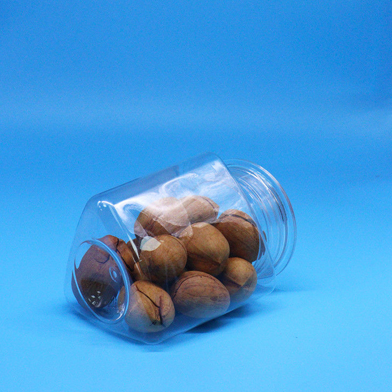 Comida de galletas dulces Calidad alimenticia Triángulo transparente Forma PET plástico cristal transparente tapa clara