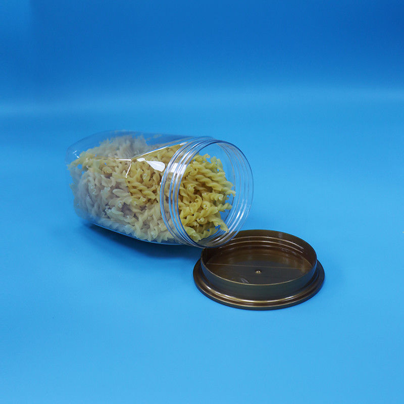 Alimentos para bebés de alta calidad plástico transparente PET Jarrón de almacenamiento de alimentos Sello tapa para nueces