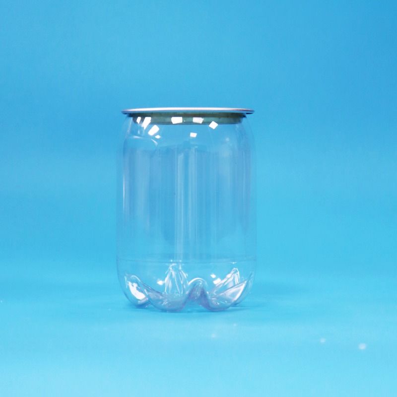 Envases de plástico PET transparente y transparente de calidad alimenticia para bebidas