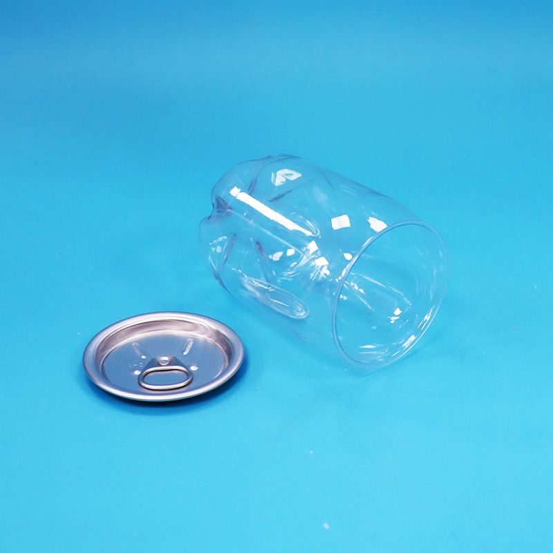 Envases de plástico PET transparente y transparente de calidad alimenticia para bebidas