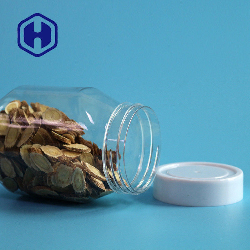 Color transparente de 390ml 13oz de cacahuete del tarro plástico no tóxico de la mantequilla