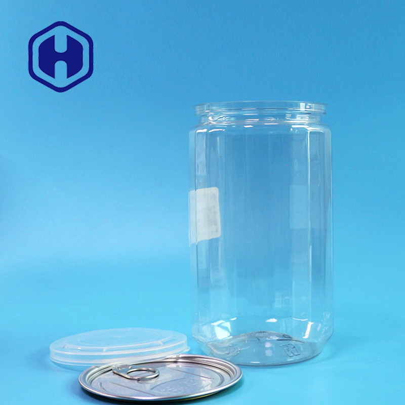 Latas herméticas del plástico transparente de 307# 930ml que empaquetan para la harina orgánica de la almendra