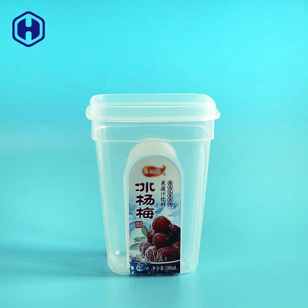 Prueba plástica cuadrada de la salida de los envases de comida del relleno en caliente Microwavable