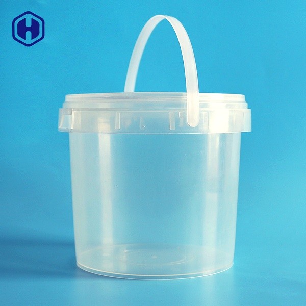 El plástico PP despeja a prueba de calor impermeable fuerte del cubo de la categoría alimenticia