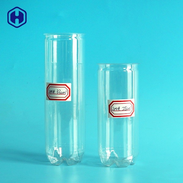 Bebida plástica transparente de las latas de soda 250ML 330ML que embala no derramamiento