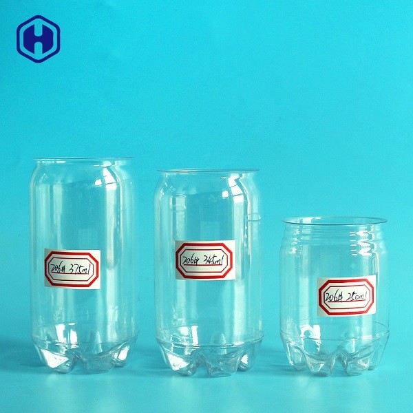 Envase plástico seguro del cilindro del ANIMAL DOMÉSTICO de soda de la comida plástica durable de las latas