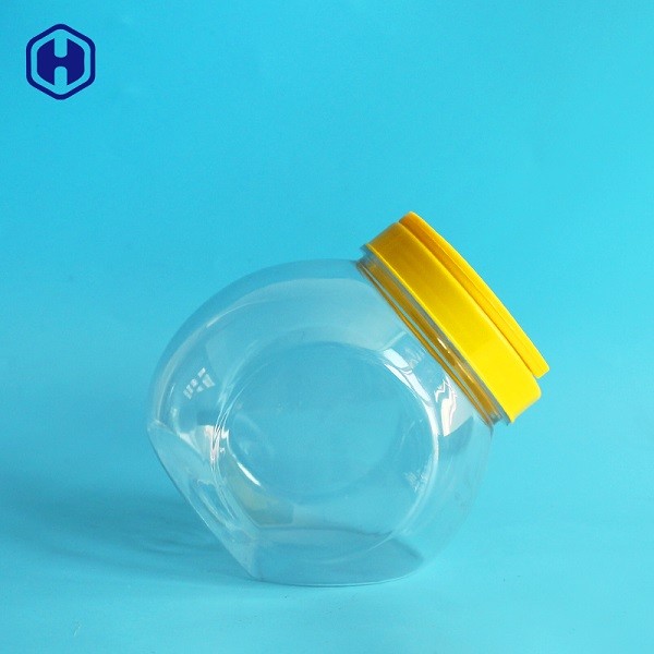BPA liberan la forma determinada 1100ML 35OZ del pequeño boxeo de los tarros del plástico de la prueba del escape