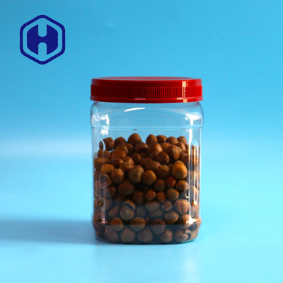 acondicionamiento de los alimentos plástico del polvo del café del tarro del ANIMAL DOMÉSTICO del cuadrado de 1480ml 50oz con la tapa del tornillo