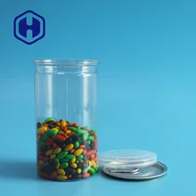 Alimentos para mascotas transparentes pueden ser fácilmente abiertos latas de plástico para el almacenamiento eficiente de alimentos enlatados secos