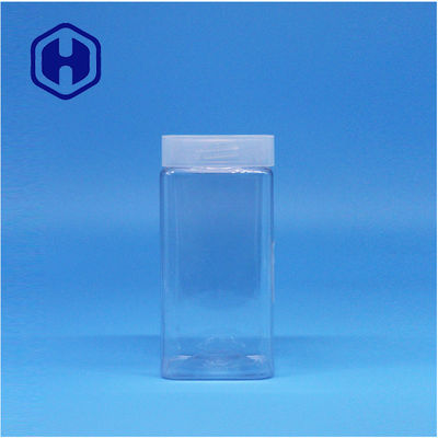 Botella de maní cuadrada transparente mermelada de arándanos pasta de cacao envases de PET