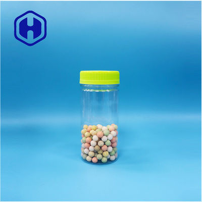 Comida circular transparente de plástico para regalos dulces nueces de azúcar frascos de embalaje PET