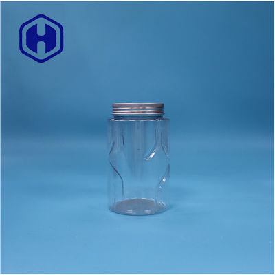 Con forma redonda, con nueces de PET transparentes, caramelos de menta, azúcar, comida para bebés, frasco, tapa superior de aluminio