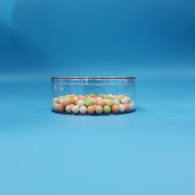 Caramelo de frutas secas de galletas y dulces de chocolate, caja de plástico redonda transparente