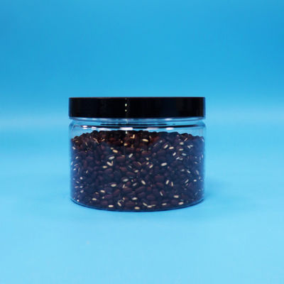 Rondas pequeñas PET sellables de plástico de grado alimenticio galleta dulce jars claros tapas de tornillo