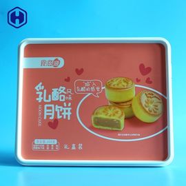 Sensación estética segura de la caja cuadrada del regalo de boda de la comida plástica del envase