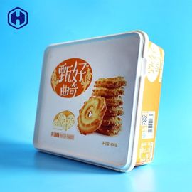 Contenedores de almacenamiento plásticos de la comida del cuadrado de la galleta de mantequilla en el etiquetado del molde