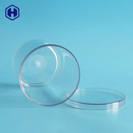 Los envases de plástico redondos del acondicionamiento de los alimentos claramente ACARICIAN el tarro plástico del cilindro