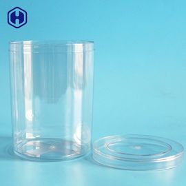 Tinas plásticas redondas durables conservadas cilindro de los envases plásticos de la galleta
