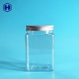 El pequeño plástico ancho cuadrado vacío de la boca sacude ahorro de espacio apilable