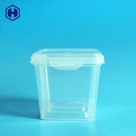 Envase de plástico cuadrado del acondicionamiento de los alimentos de la cerradura fácil 530ML reutilizable