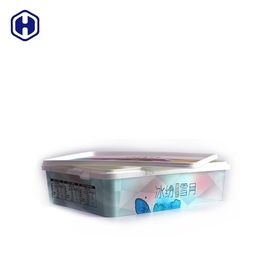 Envases durables de la caja/del polipropileno de la torta IML del helado con las tapas