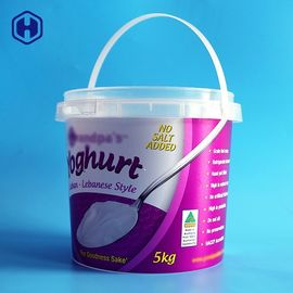 El cubo respetuoso del medio ambiente del yogur IML 5000 ml modifica el etiquetado para requisitos particulares