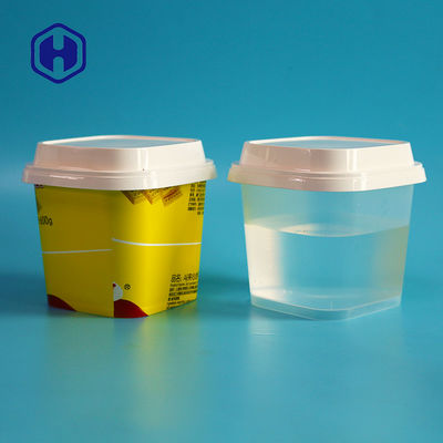 Cuenco disponible de la taza del paquete de los PP IML del yogur de Forzen con las tapas