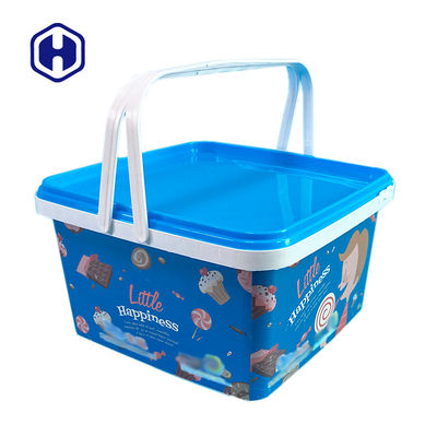 Envase de encargo de la galleta IML de la galleta 113OZ del cuadrado 195m m