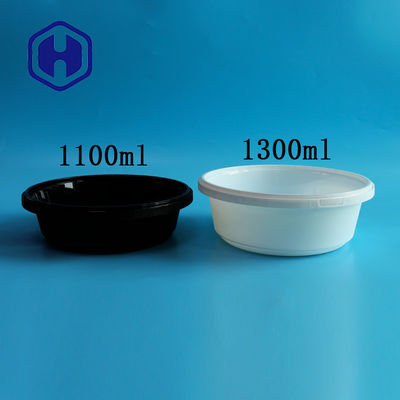 prueba apilable del derramamiento del contenedor de almacenamiento plástico de la comida de la ronda de 37oz 44oz 51oz