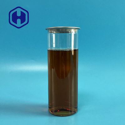 La bebida fría helada del plástico del chocolate del café puede 310ml despejar la parte inferior plana lateral recta