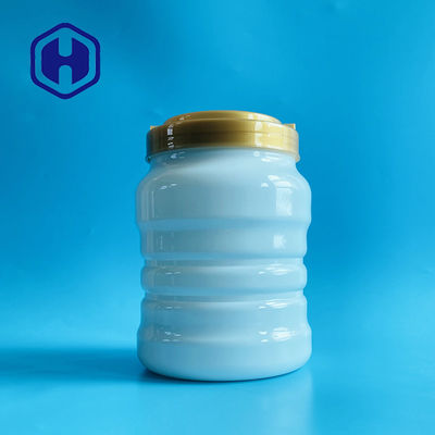 tarro plástico de la prueba blanca del escape de la categoría alimenticia 2450ml para las nueces de la harina de avena